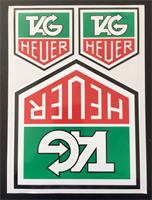 TAG HEUER STICKER - BIG - 3 PIECES